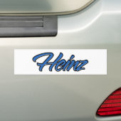 Heinz Name blue Aufkleber Sticker Autoaufkleber (Op auto)
