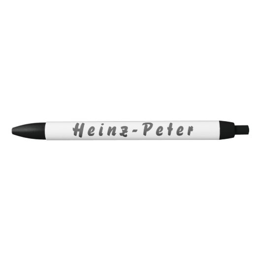 Heinz-Peter Kugelschreiber Zwarte Inkt Pen (Voorkant)
