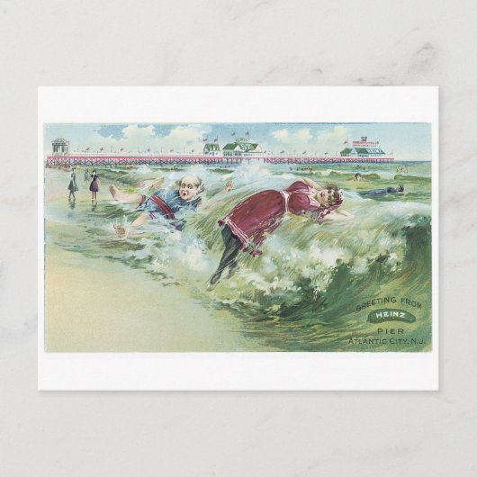 Heinz Pier Atlantic City NJ Briefkaart (Voorkant)