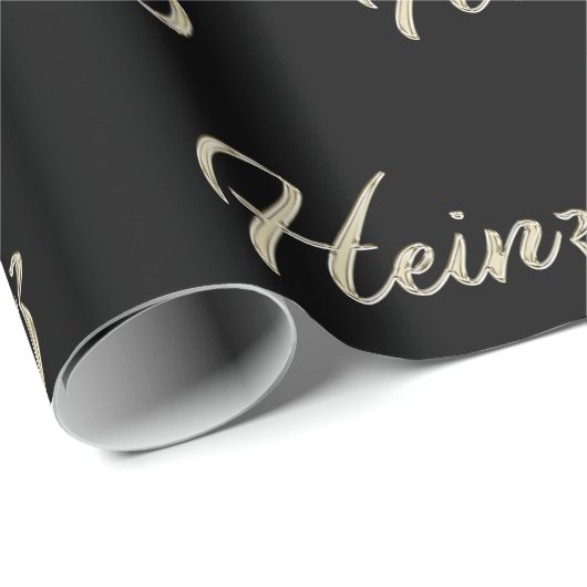 Heinz Vorname Name edles Geschenkpapier Papier (Rol Hoek)