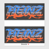 Heinz Vorname Name Graffiti Aufkleber Sticker (Vel)