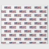 Heinz Vorname Name USA US Geschenkpapier Papier (Vlak)