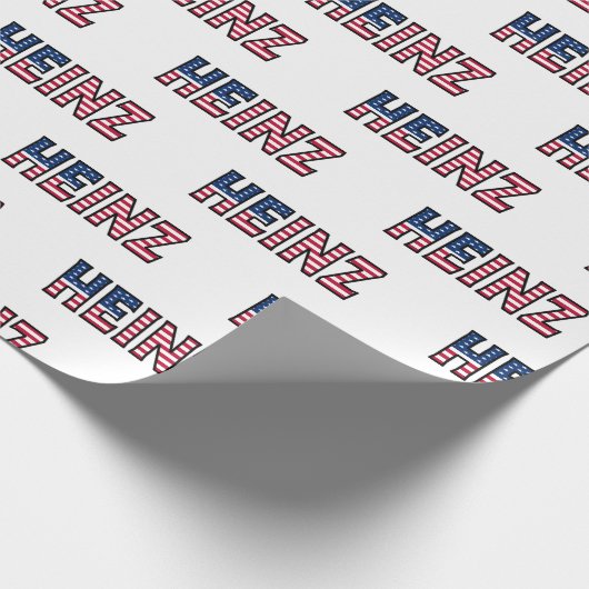 Heinz Vorname Name USA US Geschenkpapier Papier (Hoek)