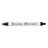 Heinz-Werner Kugelschreiber Zwarte Inkt Pen (Voorkant)