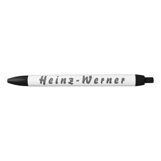 Heinz-Werner Kugelschreiber Zwarte Inkt Pen (Voorkant)