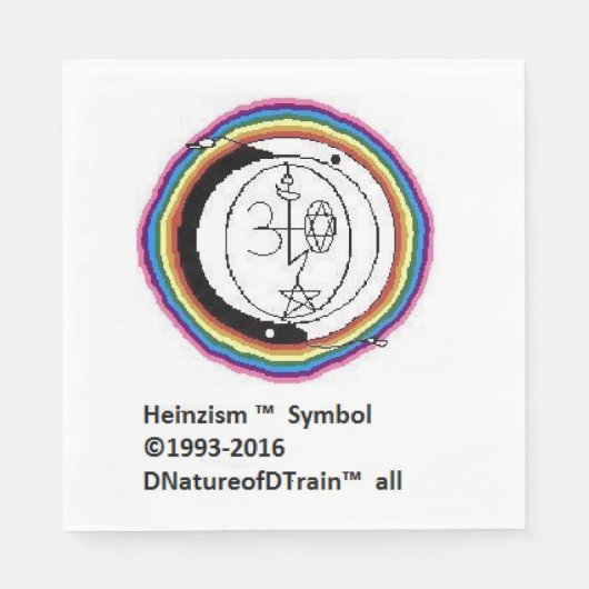 Heinzism logo napkins servet (Voorkant)