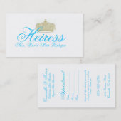 Heiress White Afsprakenkaartje (Voorkant / Achterkant)