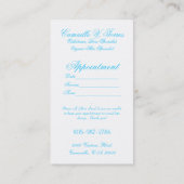 Heiress White Afsprakenkaartje (Achterkant)