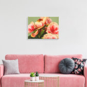 Heirloom Begonias 2 Canvas Afdruk (Insitu (Woonkamer))