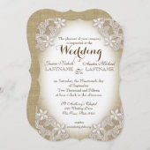 Heirloom Country Wedding Kaart (Voorkant / Achterkant)