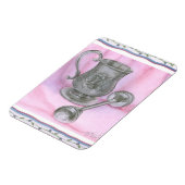 Heirloom Cup & Rattle on Paarse Achtergrond Magneet (Linkerzijde)