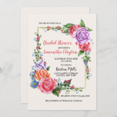 Heirloom Flowers Uitnodiging (Voorkant / Achterkant)