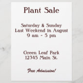 Heirloom Gardener Custom Flyer (Achterkant)