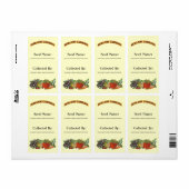 Heirloom Gardener Custom Seed Labels (Full Sheet)