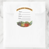 Heirloom Gardener Custom Seed Packet Stickers (Tas)