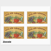 Heirloom Gardener Kunst Rechthoekige Sticker (Vel)