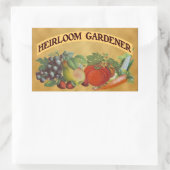 Heirloom Gardener Kunst Rechthoekige Sticker (Tas)