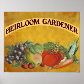 Heirloom Gardener Vintage Art Poster (Voorkant)