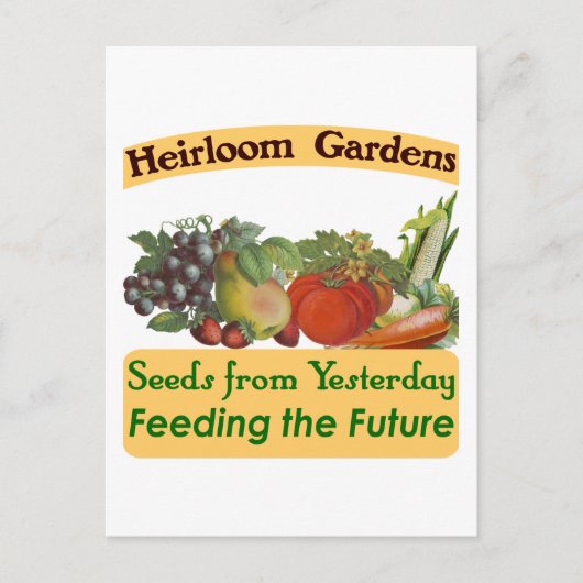 Heirloom Gardens Green Gezegde Briefkaart (Voorkant)