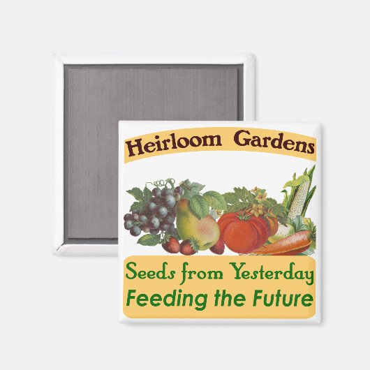 Heirloom Gardens Green Gezegde Magneet (Voorkant / Achterkant)