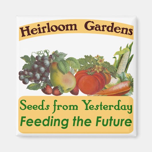 Heirloom Gardens Green Gezegde Magneet (Voorkant)