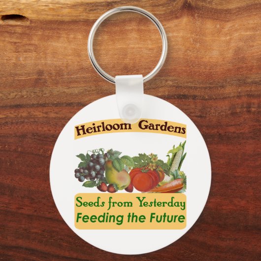 Heirloom Gardens Green Gezegde Sleutelhanger (Voorkant)