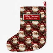 Heirloom Gepersonaliseerde Kerst Stocking Watercol Grote Kerstsok (Achterkant)