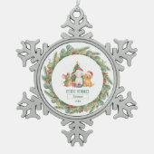 Heirloom Holiday Charm Tin Sneeuwvlok Ornament (Voorkant)