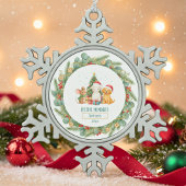 Heirloom Holiday Charm Tin Sneeuwvlok Ornament