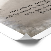 Heirloom-huwelijkscertificaat Poster (Hoek)