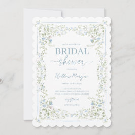 Heirloom Hydrangea Bridal Shower Invitation Kaart