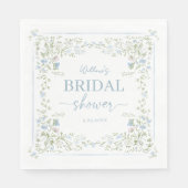 Heirloom Hydrangea Bridal Shower Napkins Servet (Voorkant)