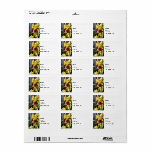 Heirloom Iris Etiket (Full Sheet)