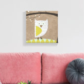  Heirloom Owl #2 Origineel Kunstwandcanvas Canvas Afdruk (Insitu (Woonkamer))