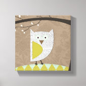 Heirloom Owl #2 Origineel Kunstwandcanvas Canvas Afdruk (Voorkant)