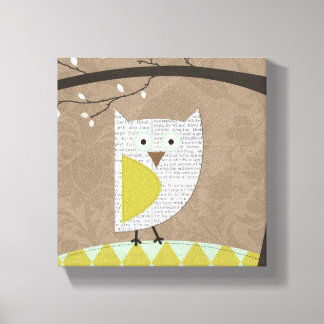  Heirloom Owl #2 Origineel Kunstwandcanvas Canvas Afdruk
