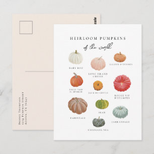Heirloom Pumpkins Herfst Briefkaart