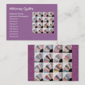 Heirloom Quilt Visitekaartje (Voorkant / Achterkant)