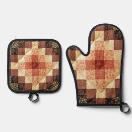 Heirloom Quiltpatroon Ovenwant & Pannenlap Set