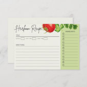 Heirloom-recept (Voorkant / Achterkant)