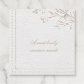 Heirloom Rococo Bridal Shower Bedankjes Labels (Achterkant)