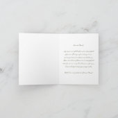 Heirloom Rose Ribbon and Stork Hostess Bedankkaart (Binnen)