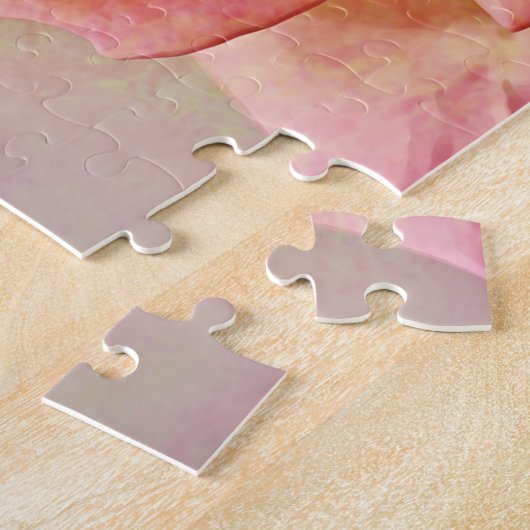 Heirloom roze roze roze roze puzzel (Zijkant)