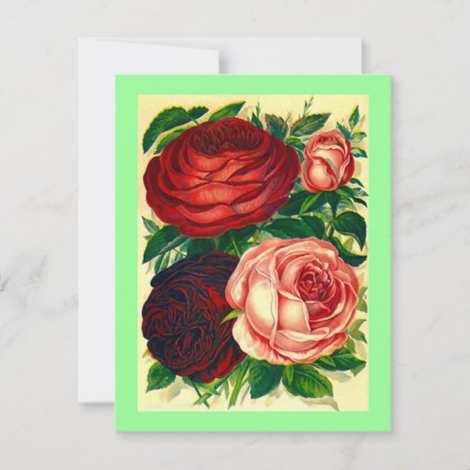 HEIRLOOM ROZEN ~ REHEARSAL DINER INVITEERT! KAART (Voorkant)