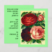 HEIRLOOM ROZEN ~ REHEARSAL DINER INVITEERT! KAART (Voorkant / Achterkant)