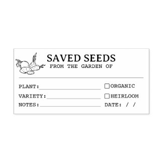 Heirloom Seed Saver-pakket Rubberstempel