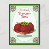 Heirloom Strawberry Seeds Briefkaart (Voorkant)