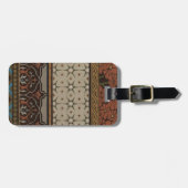 Heirloom Textiel met Decoratieve Patronen Bagagelabel (Voorkant horizontaal)