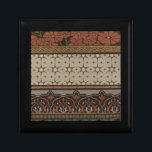 Heirloom Textiel met Decoratieve Patronen Cadeaudoosje<br><div class="desc">Afdrukken van een decoratieve heirloom-textiel door June Erica Vess. Kenmerkt florale patronen op een beige achtergrond. Als je aardtinten en bloemen leuk vindt,  is dit de aankoop voor je!</div>