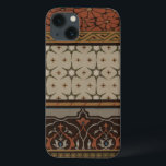 Heirloom Textiel met Decoratieve Patronen iPhone 13 Hoesje<br><div class="desc">Afdrukken van een decoratieve heirloom-textiel door June Erica Vess. Kenmerkt florale patronen op een beige achtergrond. Als je aardtinten en bloemen leuk vindt, is dit de aankoop voor je!</div>